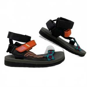 Prada Black Orange Platform Sandals | Women’s EU38.5, 7.5 US